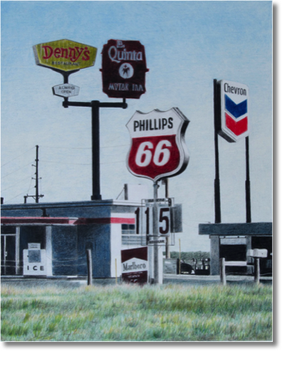 Phillips
pencil crayon on paper